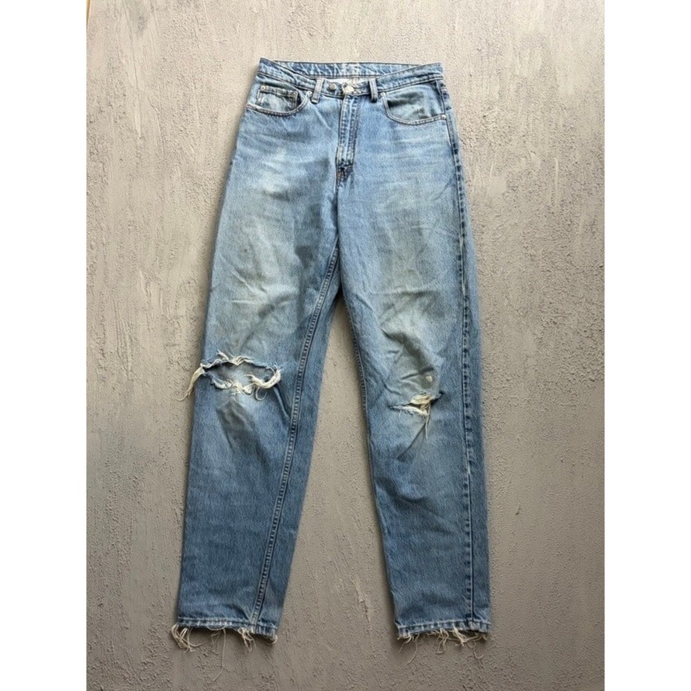 Vintage Polo Country Jeans 30x34 Blue 1990s Distressed Denim Ralph Lauren